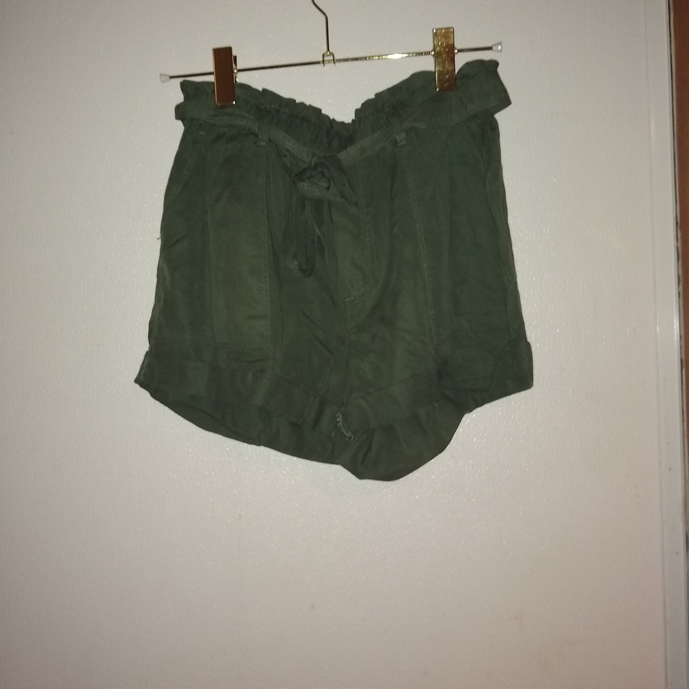 NWT Aerie High Waist Dark Green Shorts